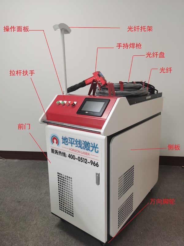 1080nm을 냉각시키는 IEC 2000W 포켓용 레이져 용접기 물