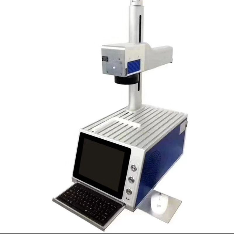 컴퓨터 시스템을 가진 1080nm 20W 수평선 레이저 표하기 기계 100000hrs